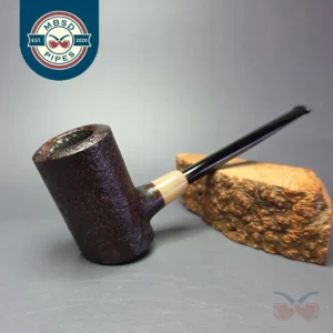 MBSD Briars "Re-Don" Sandblasted Poker w/ Horn, Briar Pipe, New