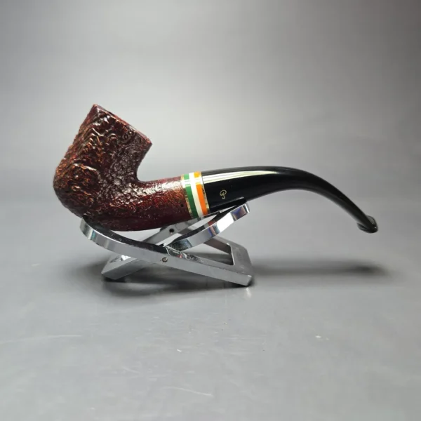 Peterson 2026 St Patrick's Day 338 Sandblasted Bent Billiard Briar Pipe, New - Image 3