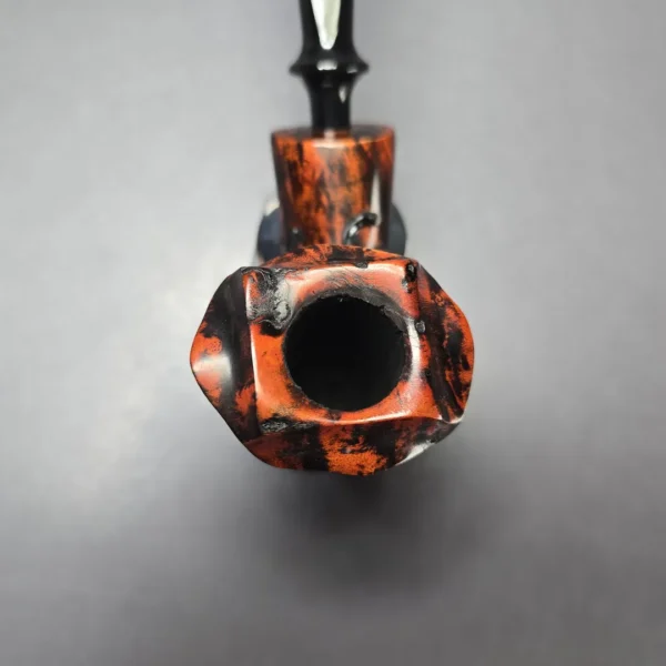 Nording Moss Partially Rusticated Freehand Estate Briar Pipe, Unsmoked - Image 6