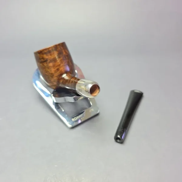 MBSD Briars Timeless Traditions 1 Smooth Billiard w/ Silver Handmade Briar Pipe, New - Image 11