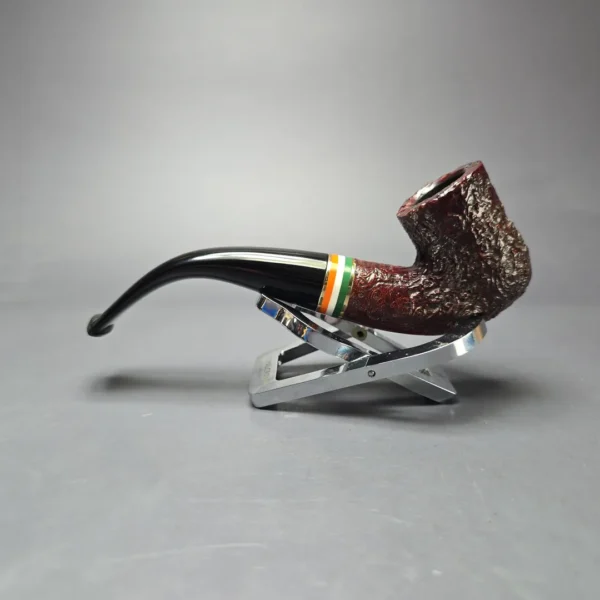 Peterson 2026 St Patrick's Day 338 Sandblasted Bent Billiard Briar Pipe, New - Image 5