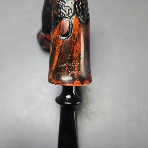 Nording Moss Partially Rusticated Freehand Estate Briar Pipe, Unsmoked - Image 8