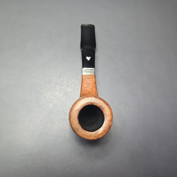 Viprati 2 Clover Smooth Acorn Sitter w/ Silver Estate Briar Pipe, Italian Estates - Image 8