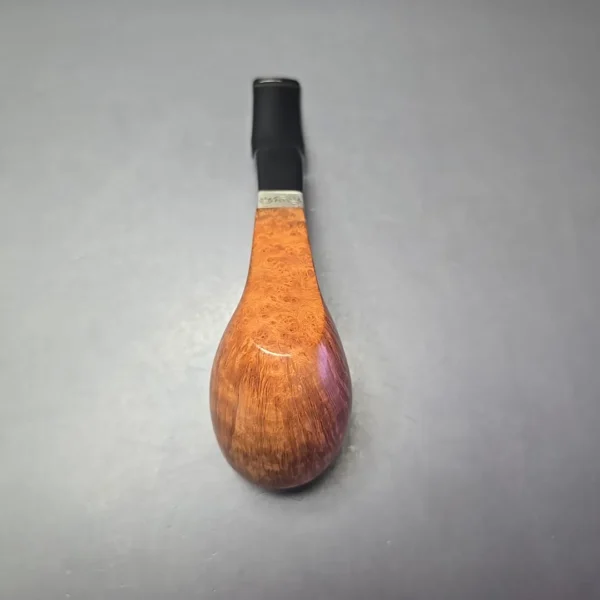 Viprati 2 Clover Smooth Acorn Sitter w/ Silver Estate Briar Pipe, Italian Estates - Image 9