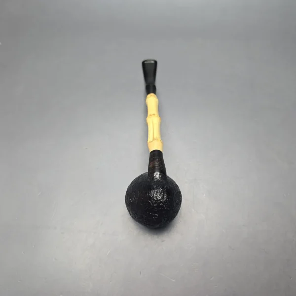MBSD Briars Modern Masters 1 Sandblasted Peewit w/ Bamboo Handmade Briar Pipe, New - Image 10