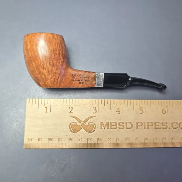 Viprati 2 Clover Smooth Acorn Sitter w/ Silver Estate Briar Pipe, Italian Estates - Image 11