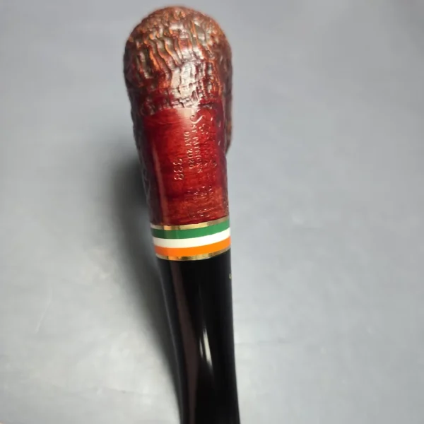 Peterson 2026 St Patrick's Day 338 Sandblasted Bent Billiard Briar Pipe, New - Image 10