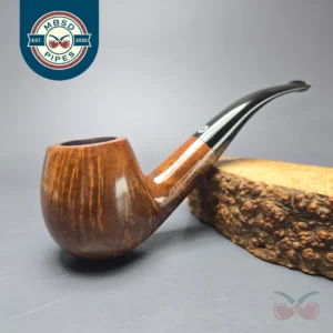 James Upshall P Grade Group 6 Smooth Bent Billiard Estate Briar Pipe, Unsmoked