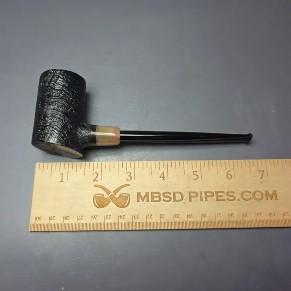 MBSD Briars "Re-Don" Sandblasted Poker w/ Horn, Briar Pipe, New - Image 7