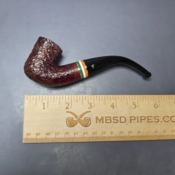 Peterson 2026 St Patrick's Day 338 Sandblasted Bent Billiard Briar Pipe, New - Image 11