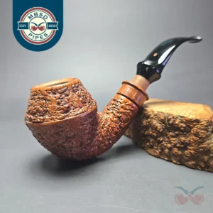 Ser Jacopo Delecta Maxima R2 Rusticated Rhodesian Estate Briar Pipe, Italian Estates
