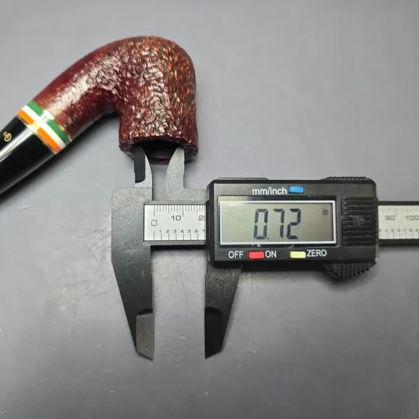 Peterson 2026 St Patrick's Day 338 Sandblasted Bent Billiard Briar Pipe, New - Image 12