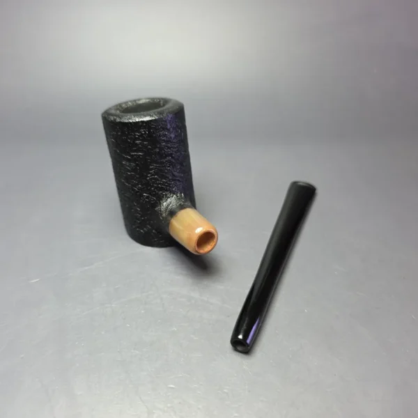 MBSD Briars "Re-Don" Sandblasted Poker w/ Horn, Briar Pipe, New - Image 9