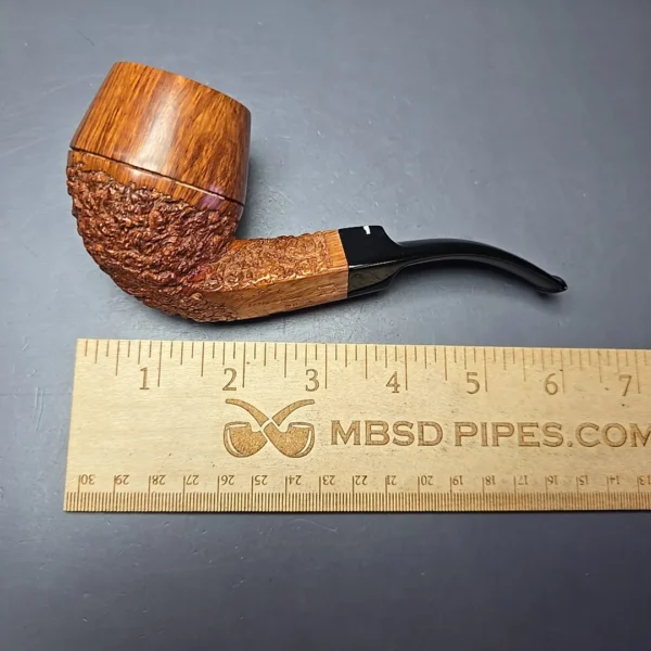 Don Carlos 2 Note Partially Rusticated Bulldog Estate Briar Pipe, Italian Estates - Image 10