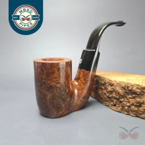 James Upshall (c. 1980s) P Grade Smooth Oom Paul Sitter Estate Briar Pipe, Unsmoked