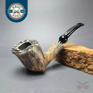 Nording Signature Black Grain Smooth Freehand Estate Briar Pipe, Unsmoked