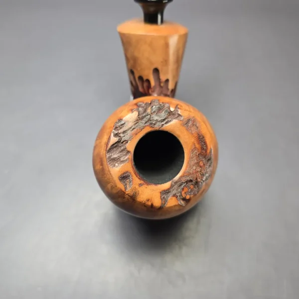 Nording Spruce Cone Partially Rusticated Freehand Estate Briar Pipe, Unsmoked - Image 6