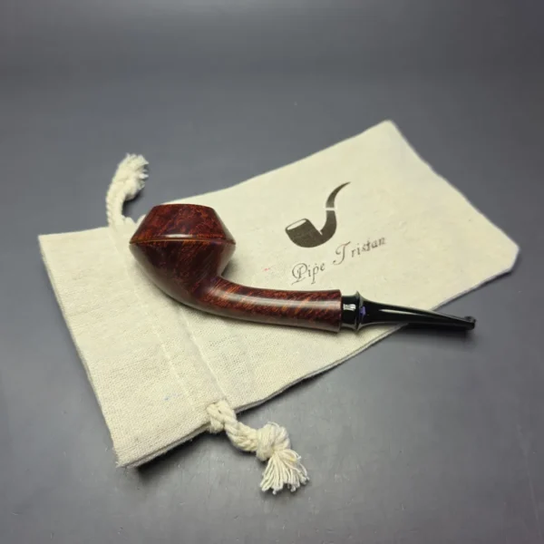 Pipe Tristan Smooth Long Shank Rhodesian Estate Briar Pipe, French Estates - Image 13