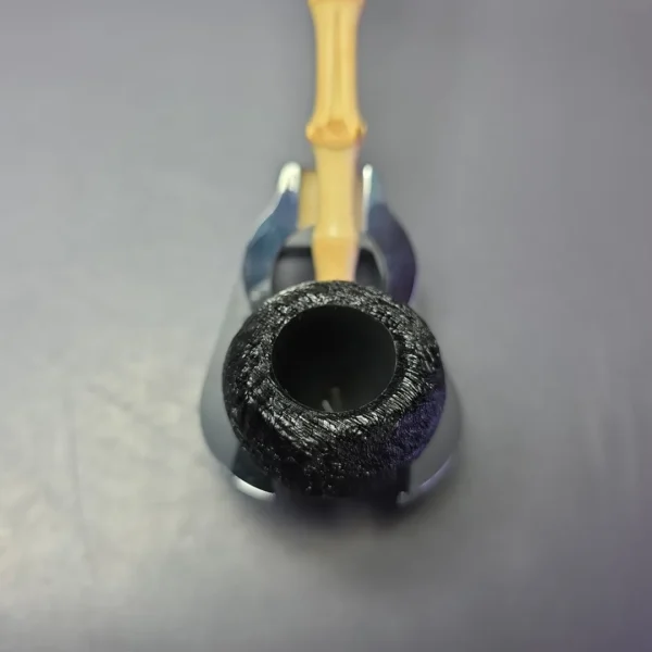 MBSD Briars Modern Masters 1 Sandblasted Peewit w/ Bamboo Handmade Briar Pipe, New - Image 6