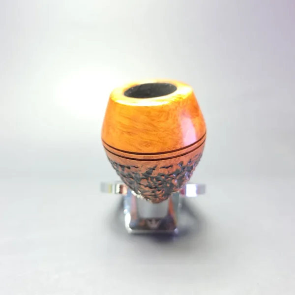 Ascorti 2006 Christmas Partially Rusticated Bulldog Estate Briar Pipe, Italian Estates - Image 3