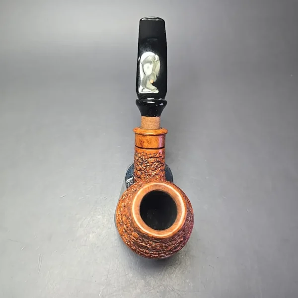 Ser Jacopo Delecta Maxima R2 Rusticated Rhodesian Estate Briar Pipe, Italian Estates - Image 8