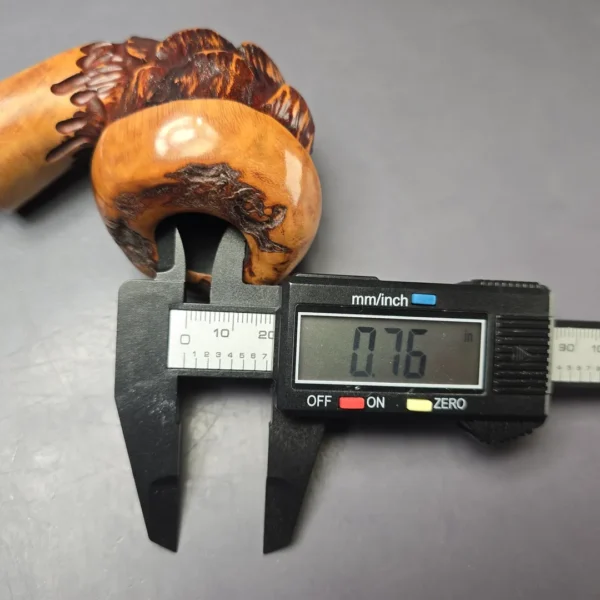 Nording Spruce Cone Partially Rusticated Freehand Estate Briar Pipe, Unsmoked - Image 11