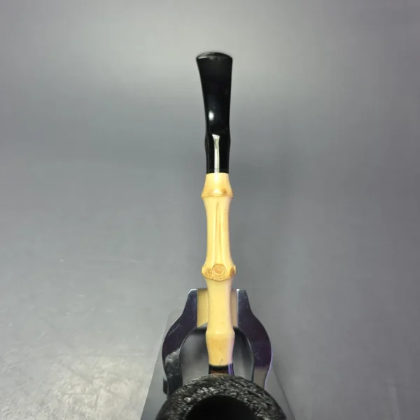 MBSD Briars Modern Masters 1 Sandblasted Peewit w/ Bamboo Handmade Briar Pipe, New - Image 7