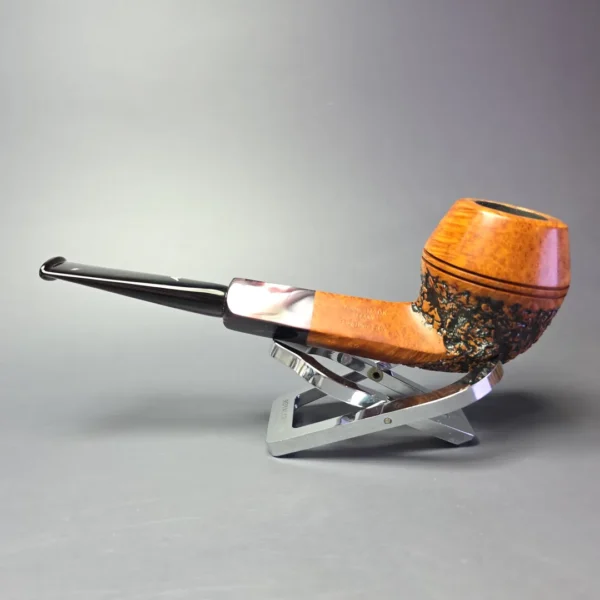 Ascorti 2006 Christmas Partially Rusticated Bulldog Estate Briar Pipe, Italian Estates - Image 4