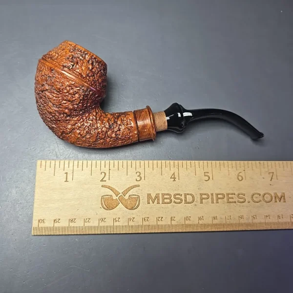 Ser Jacopo Delecta Maxima R2 Rusticated Rhodesian Estate Briar Pipe, Italian Estates - Image 11