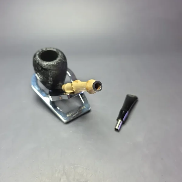 MBSD Briars Modern Masters 1 Sandblasted Peewit w/ Bamboo Handmade Briar Pipe, New - Image 11