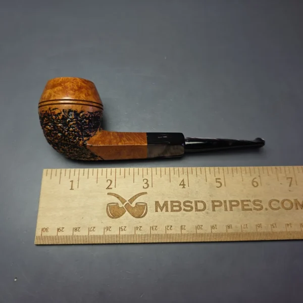Ascorti 2006 Christmas Partially Rusticated Bulldog Estate Briar Pipe, Italian Estates - Image 9