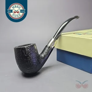MBSD Briars Timeless Traditions 2 Sandblasted Billiard w/ Silver Handmade Briar Pipe, New