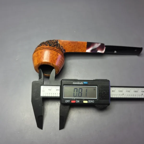 Ascorti 2006 Christmas Partially Rusticated Bulldog Estate Briar Pipe, Italian Estates - Image 10
