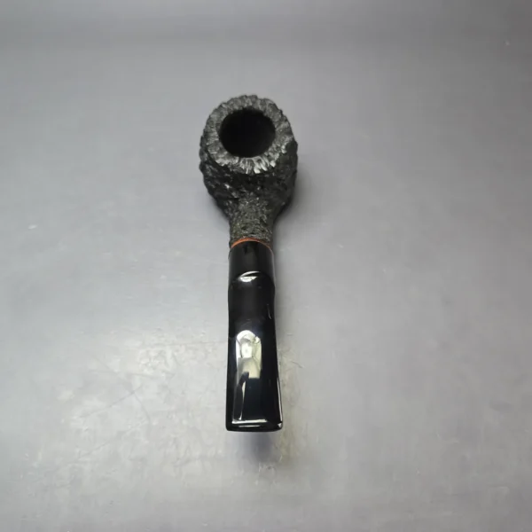JM Boswell 2019 Rusticated Bent Billiard Estate Briar Pipe, American Estates - Image 5