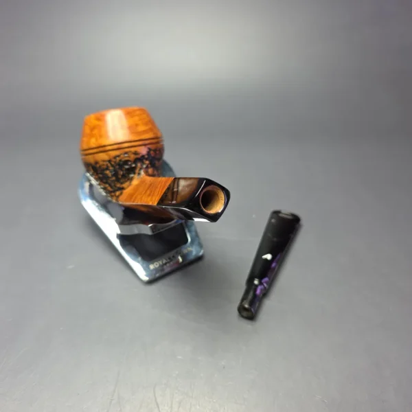 Ascorti 2006 Christmas Partially Rusticated Bulldog Estate Briar Pipe, Italian Estates - Image 11