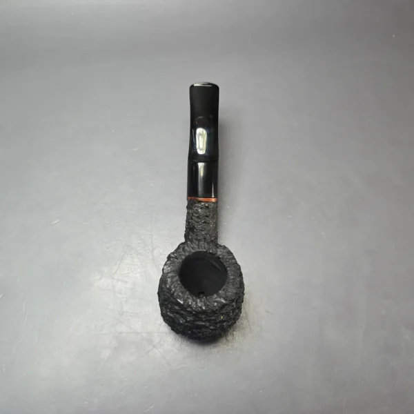 JM Boswell 2019 Rusticated Bent Billiard Estate Briar Pipe, American Estates - Image 6