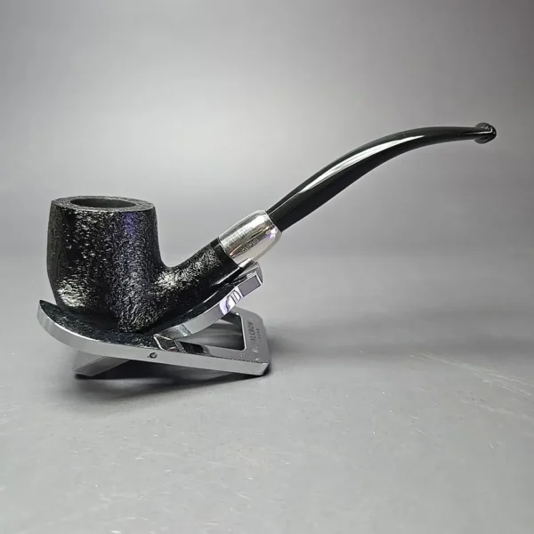 MBSD Briars Timeless Traditions 2 Sandblasted Billiard w/ Silver Handmade Briar Pipe, New - Image 3