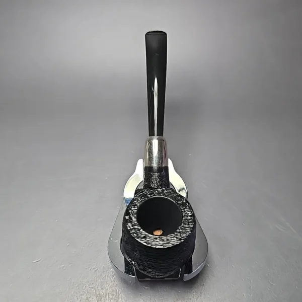MBSD Briars Timeless Traditions 2 Sandblasted Billiard w/ Silver Handmade Briar Pipe, New - Image 4