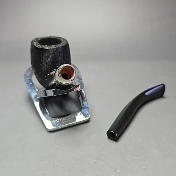 MBSD Briars Timeless Traditions 2 Sandblasted Billiard w/ Silver Handmade Briar Pipe, New - Image 7