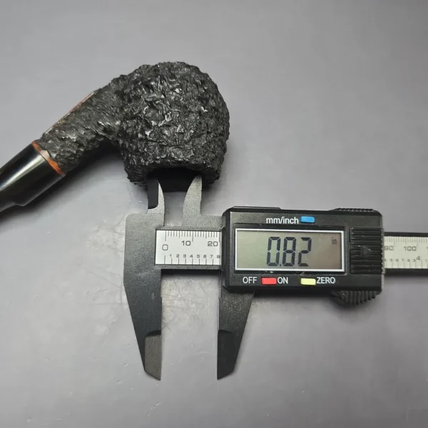 JM Boswell 2019 Rusticated Bent Billiard Estate Briar Pipe, American Estates - Image 10
