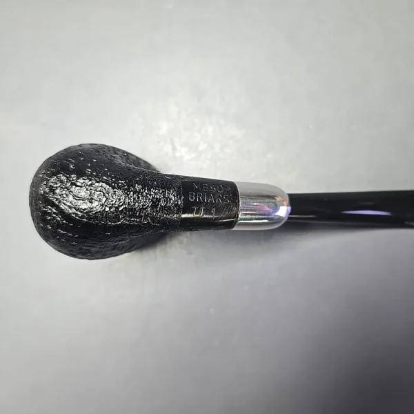 MBSD Briars Timeless Traditions 2 Sandblasted Billiard w/ Silver Handmade Briar Pipe, New - Image 9