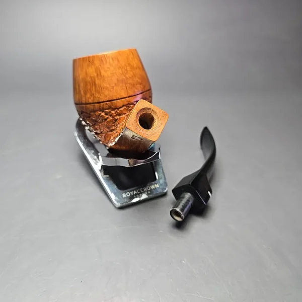 Don Carlos 2 Note Partially Rusticated Bulldog Estate Briar Pipe, Italian Estates - Image 12