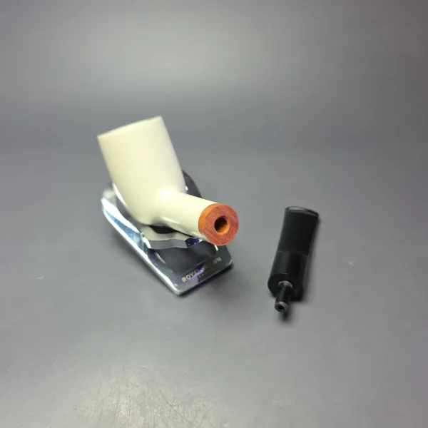 MBSD Meerschaum Deluxe Smooth Billiard Block Meerschaum Pipe, Briars-Mortise - Image 7