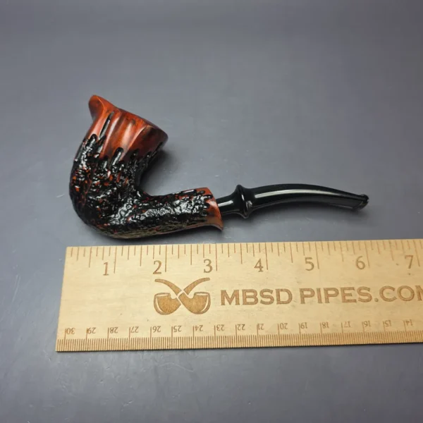 Nording Rustic Partially Rusticated Freehand Estate Briar Pipe, Unsmoked - Image 8
