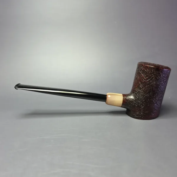MBSD Briars "Re-Don" Sandblasted Poker w/ Horn, Briar Pipe, New - Image 4