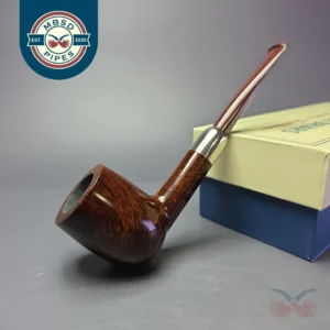MBSD Briars Timeless Traditions 1 Smooth Billiard w/ Silver Handmade Briar Pipe, New