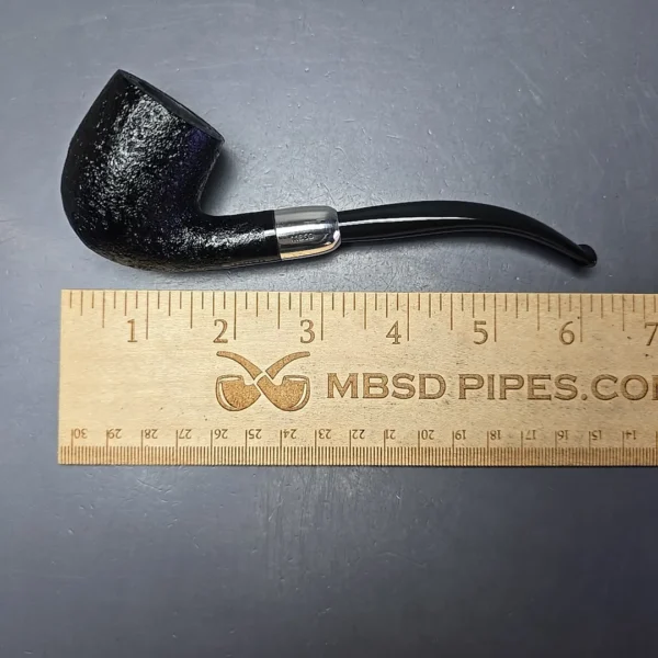 MBSD Briars Timeless Traditions 2 Sandblasted Billiard w/ Silver Handmade Briar Pipe, New - Image 10