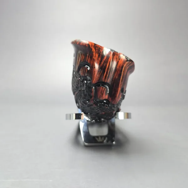 Nording Moss Partially Rusticated Freehand Estate Briar Pipe, Unsmoked - Image 3