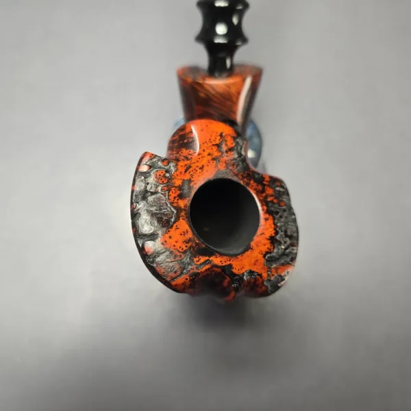 Nording Moss Partially Rusticated Freehand Estate Briar Pipe, Unsmoked - Image 6