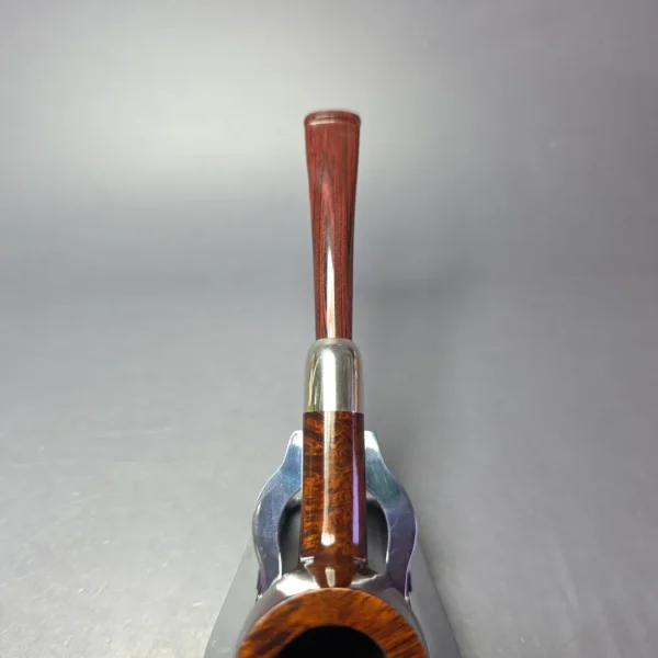 MBSD Briars Timeless Traditions 1 Smooth Billiard w/ Silver Handmade Briar Pipe, New - Image 8